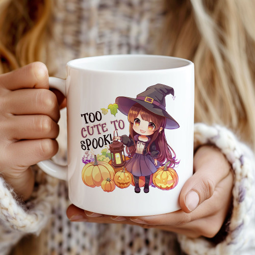 “Too Cute to Spook!” Cute Mug | 11oz Ceramic