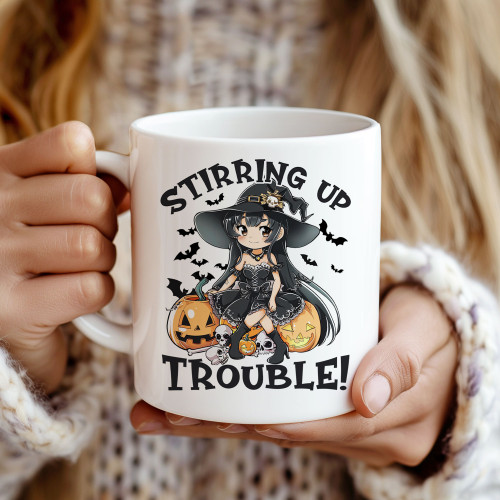 “Stirring Up Trouble” Witchy Mug | 11oz Ceramic