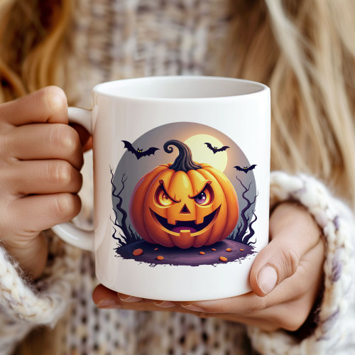 “Smiling Jack” Halloween Mug | 11oz Ceramic
